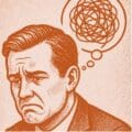man experiencing negative thoughts