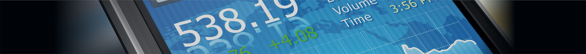Mobile finance app image
