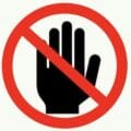 do not touch