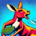 Kangaroo holding AUssie dollars